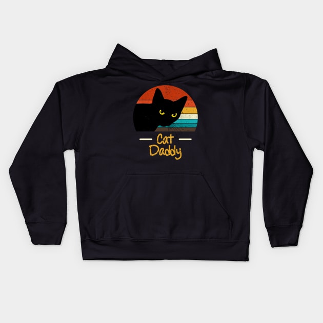 Cat daddy Kids Hoodie by AdelaidaKang